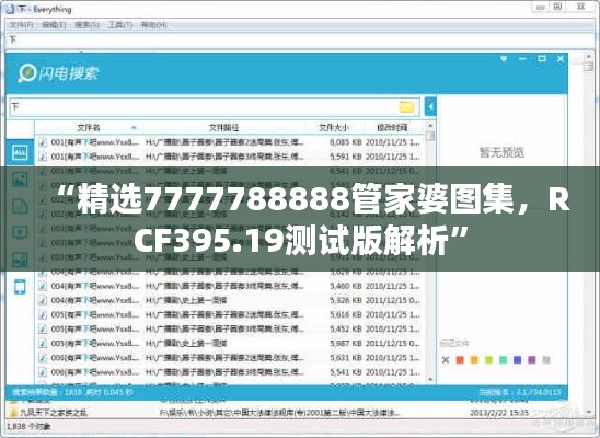 “精選7777788888管家婆圖集，RCF395.19測試版解析”