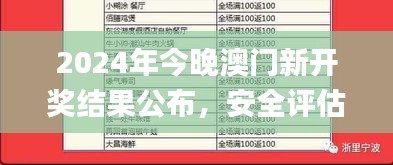 2024年今晚澳門新開獎結(jié)果公布，安全評估策略_個人版ODS705.26