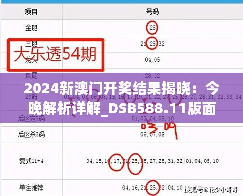 2024新澳門開獎(jiǎng)結(jié)果揭曉：今晚解析詳解_DSB588.11版面