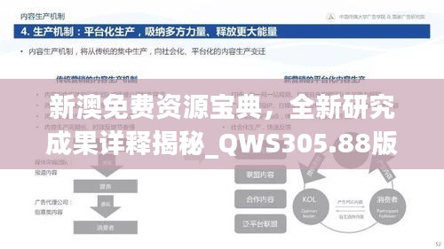 新澳免費(fèi)資源寶典，全新研究成果詳釋揭秘_QWS305.88版