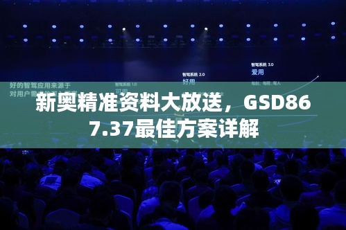 新奧精準(zhǔn)資料大放送，GSD867.37最佳方案詳解