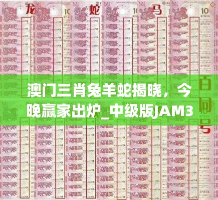 澳門三肖兔羊蛇揭曉，今晚贏家出爐_中級(jí)版JAM324.11