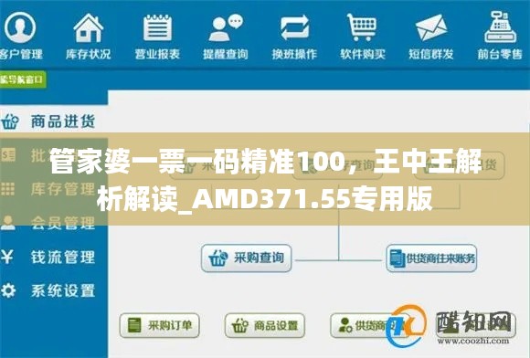 管家婆一票一碼精準(zhǔn)100，王中王解析解讀_AMD371.55專用版