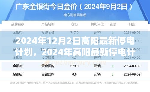 高陽最新停電計劃通知，2024年停電安排詳解