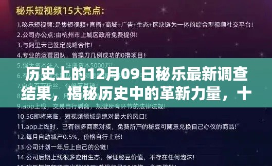 揭秘歷史革新力量，十二月九日秘樂最新科技產(chǎn)品深度解析與調(diào)查揭秘