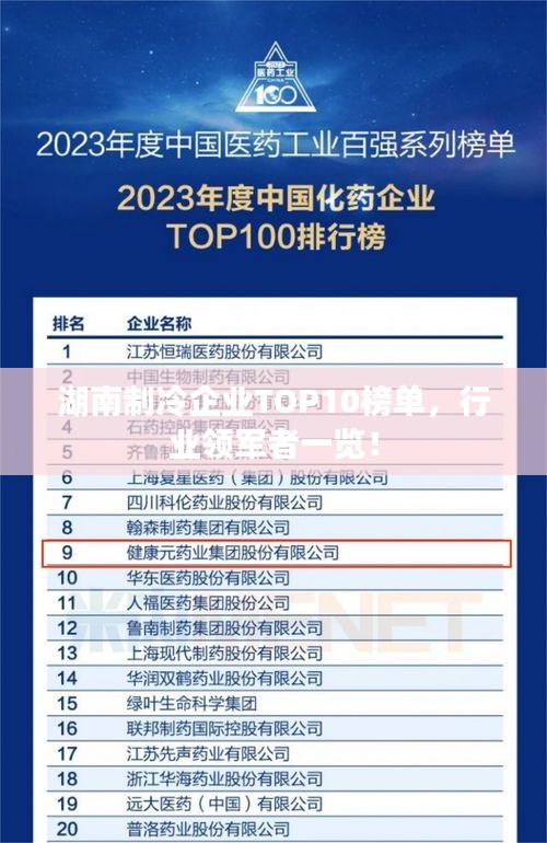 湖南制冷企業(yè)TOP10榜單，行業(yè)領(lǐng)軍者一覽！