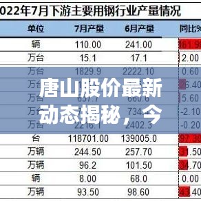 唐山股價最新動態(tài)揭秘，今日走勢一覽無余