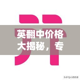 英翻中價格大揭秘，專業(yè)翻譯收費(fèi)標(biāo)準(zhǔn)一網(wǎng)打盡