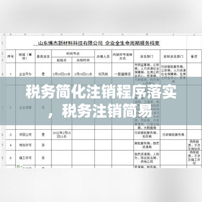 稅務(wù)簡化注銷程序落實(shí)，稅務(wù)注銷簡易 