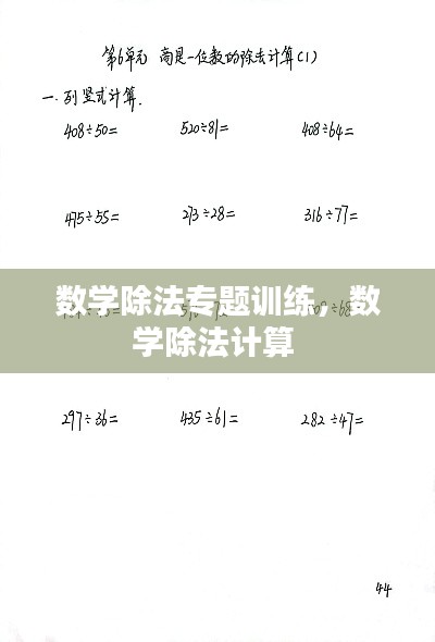 數(shù)學(xué)除法專題訓(xùn)練，數(shù)學(xué)除法計算 